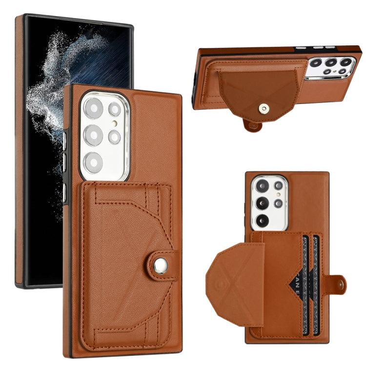 Shockproof Leather Phone Case with Card Holder, For Samsung Galaxy A23 4G / F23 5G / M23 5G, For Samsung Galaxy A53 5G, For Samsung Galaxy A73 5G, For Samsung Galaxy A33 5G, For Samsung Galaxy A13 4G, For Samsung Galaxy S22 Ultra 5G                    ...