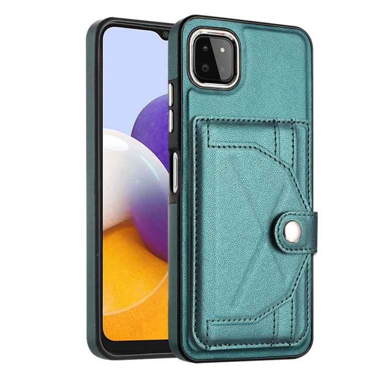 Shockproof Leather Phone Case with Card Holder, For Samsung Galaxy A22 5G, For Samsung Galaxy S21 FE 5G, For Samsung Galaxy A32 4G, For Samsung Galaxy A72 4G / A72 5G, For Samsung Galaxy A52 4G / A52 5G, For Samsung Galaxy A12 4G / M12                 ...