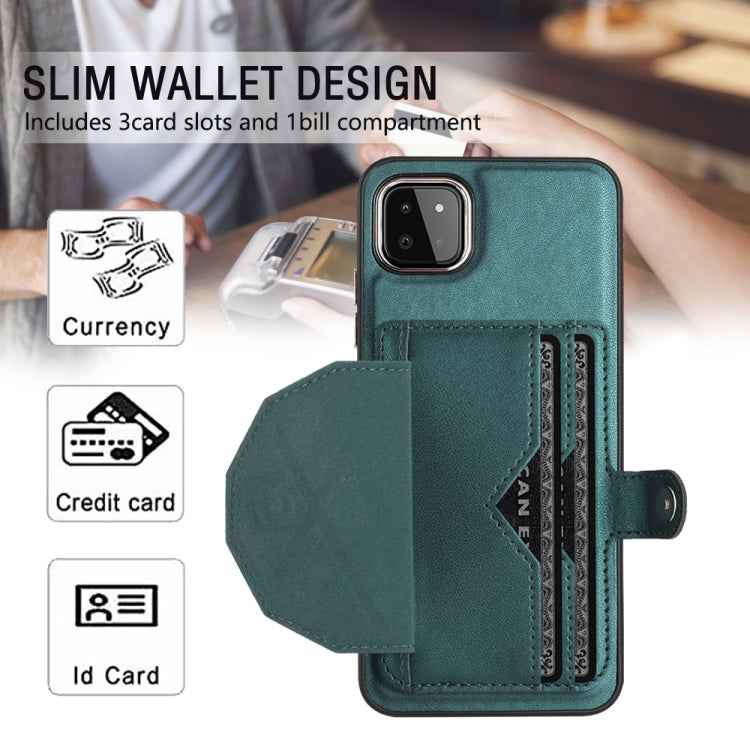 Shockproof Leather Phone Case with Card Holder, For Samsung Galaxy A22 5G, For Samsung Galaxy S21 FE 5G, For Samsung Galaxy A32 4G, For Samsung Galaxy A72 4G / A72 5G, For Samsung Galaxy A52 4G / A52 5G, For Samsung Galaxy A12 4G / M12                 ...