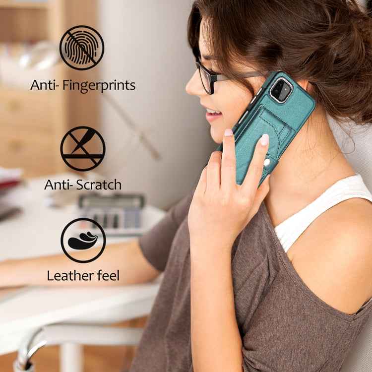 Shockproof Leather Phone Case with Card Holder, For Samsung Galaxy A22 5G, For Samsung Galaxy S21 FE 5G, For Samsung Galaxy A32 4G, For Samsung Galaxy A72 4G / A72 5G, For Samsung Galaxy A52 4G / A52 5G, For Samsung Galaxy A12 4G / M12                 ...