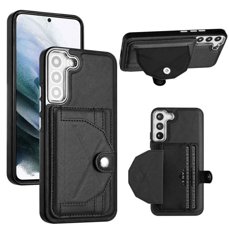 Shockproof Leather Phone Case with Card Holder, For Samsung Galaxy A22 5G, For Samsung Galaxy S21 FE 5G, For Samsung Galaxy A32 4G, For Samsung Galaxy A72 4G / A72 5G, For Samsung Galaxy A52 4G / A52 5G, For Samsung Galaxy A12 4G / M12                 ...