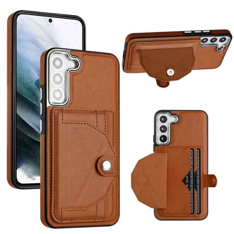 Shockproof Leather Phone Case with Card Holder, For Samsung Galaxy A22 5G, For Samsung Galaxy S21 FE 5G, For Samsung Galaxy A32 4G, For Samsung Galaxy A72 4G / A72 5G, For Samsung Galaxy A52 4G / A52 5G, For Samsung Galaxy A12 4G / M12                 ...