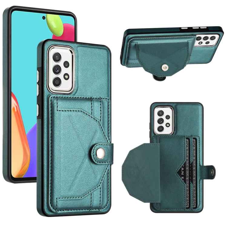 Shockproof Leather Phone Case with Card Holder, For Samsung Galaxy A22 5G, For Samsung Galaxy S21 FE 5G, For Samsung Galaxy A32 4G, For Samsung Galaxy A72 4G / A72 5G, For Samsung Galaxy A52 4G / A52 5G, For Samsung Galaxy A12 4G / M12                 ...