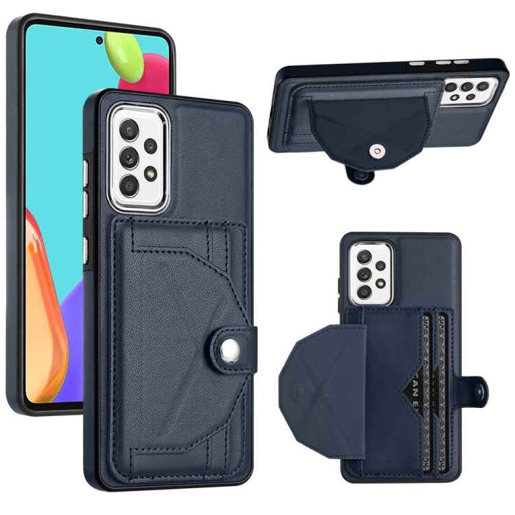 Shockproof Leather Phone Case with Card Holder, For Samsung Galaxy A22 5G, For Samsung Galaxy S21 FE 5G, For Samsung Galaxy A32 4G, For Samsung Galaxy A72 4G / A72 5G, For Samsung Galaxy A52 4G / A52 5G, For Samsung Galaxy A12 4G / M12                 ...