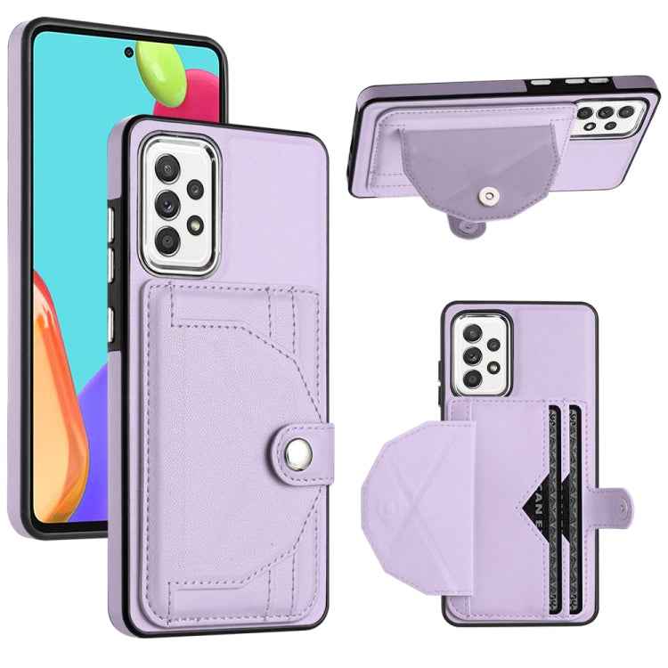 Shockproof Leather Phone Case with Card Holder, For Samsung Galaxy A22 5G, For Samsung Galaxy S21 FE 5G, For Samsung Galaxy A32 4G, For Samsung Galaxy A72 4G / A72 5G, For Samsung Galaxy A52 4G / A52 5G, For Samsung Galaxy A12 4G / M12                 ...
