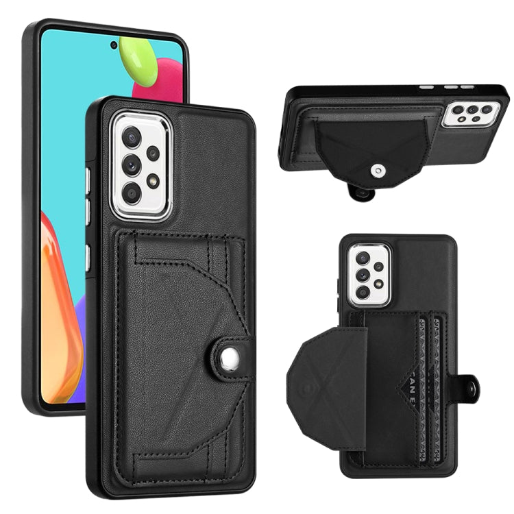 Shockproof Leather Phone Case with Card Holder, For Samsung Galaxy S21 FE 5G, For Samsung Galaxy A32 4G, For Samsung Galaxy A72 4G / A72 5G, For Samsung Galaxy A52 4G / A52 5G, For Samsung Galaxy A12 4G / M12, For Samsung Galaxy A32 5G
