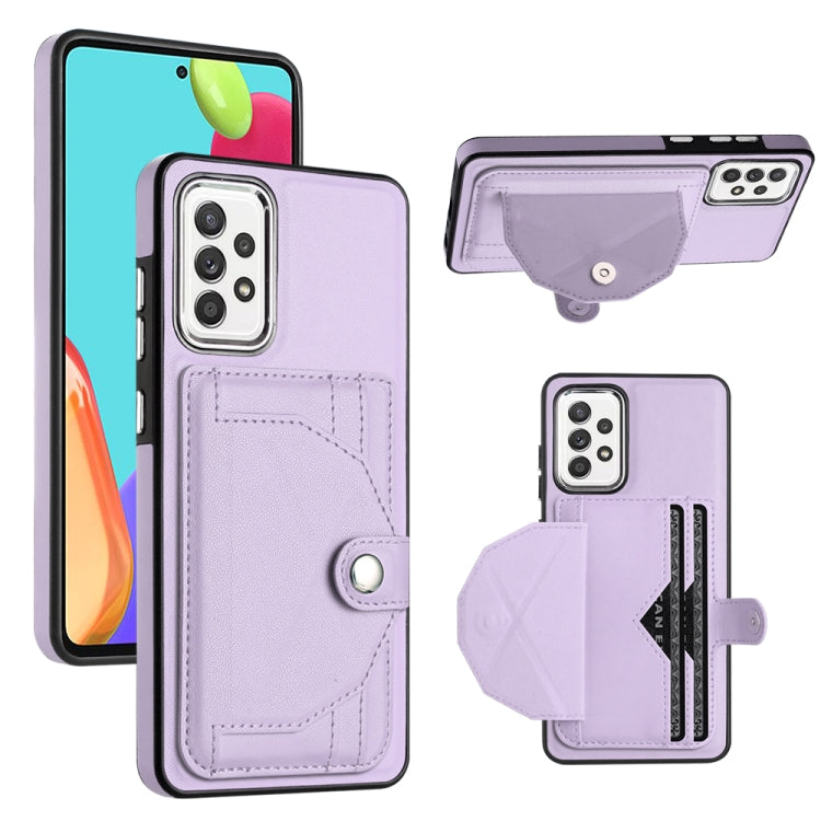 Shockproof Leather Phone Case with Card Holder, For Samsung Galaxy A22 5G, For Samsung Galaxy S21 FE 5G, For Samsung Galaxy A32 4G, For Samsung Galaxy A72 4G / A72 5G, For Samsung Galaxy A52 4G / A52 5G, For Samsung Galaxy A12 4G / M12                 ...