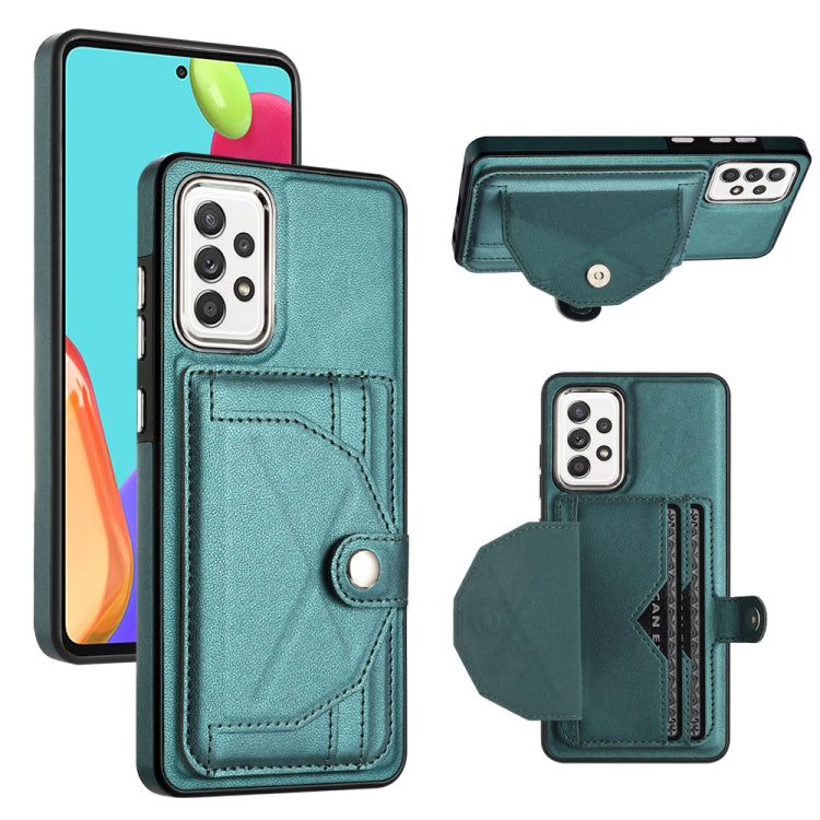 Shockproof Leather Phone Case with Card Holder, For Samsung Galaxy A22 5G, For Samsung Galaxy S21 FE 5G, For Samsung Galaxy A32 4G, For Samsung Galaxy A72 4G / A72 5G, For Samsung Galaxy A52 4G / A52 5G, For Samsung Galaxy A12 4G / M12                 ...
