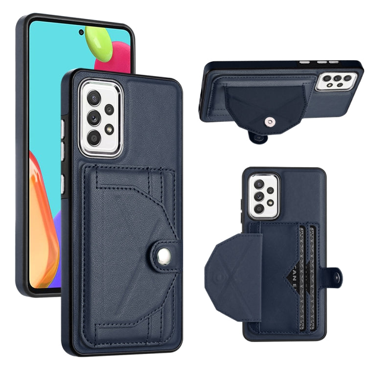 Shockproof Leather Phone Case with Card Holder, For Samsung Galaxy A22 5G, For Samsung Galaxy S21 FE 5G, For Samsung Galaxy A32 4G, For Samsung Galaxy A72 4G / A72 5G, For Samsung Galaxy A52 4G / A52 5G, For Samsung Galaxy A12 4G / M12                 ...