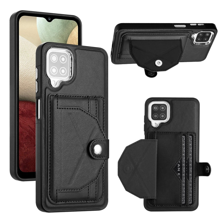 Shockproof Leather Phone Case with Card Holder, For Samsung Galaxy A22 5G, For Samsung Galaxy S21 FE 5G, For Samsung Galaxy A32 4G, For Samsung Galaxy A72 4G / A72 5G, For Samsung Galaxy A52 4G / A52 5G, For Samsung Galaxy A12 4G / M12                 ...