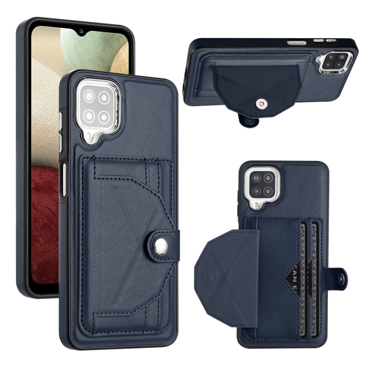 Shockproof Leather Phone Case with Card Holder, For Samsung Galaxy A22 5G, For Samsung Galaxy S21 FE 5G, For Samsung Galaxy A32 4G, For Samsung Galaxy A72 4G / A72 5G, For Samsung Galaxy A52 4G / A52 5G, For Samsung Galaxy A12 4G / M12                 ...