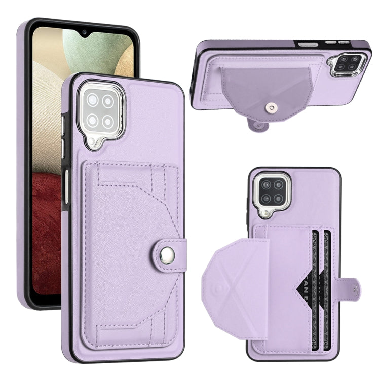 Shockproof Leather Phone Case with Card Holder, For Samsung Galaxy A22 5G, For Samsung Galaxy S21 FE 5G, For Samsung Galaxy A32 4G, For Samsung Galaxy A72 4G / A72 5G, For Samsung Galaxy A52 4G / A52 5G, For Samsung Galaxy A12 4G / M12                 ...