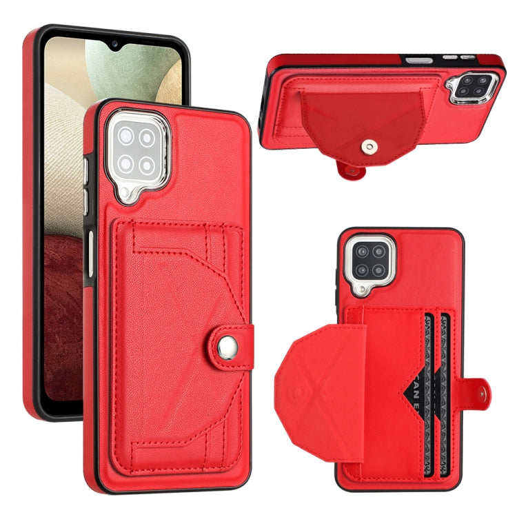 Shockproof Leather Phone Case with Card Holder, For Samsung Galaxy A22 5G, For Samsung Galaxy S21 FE 5G, For Samsung Galaxy A32 4G, For Samsung Galaxy A72 4G / A72 5G, For Samsung Galaxy A52 4G / A52 5G, For Samsung Galaxy A12 4G / M12                 ...