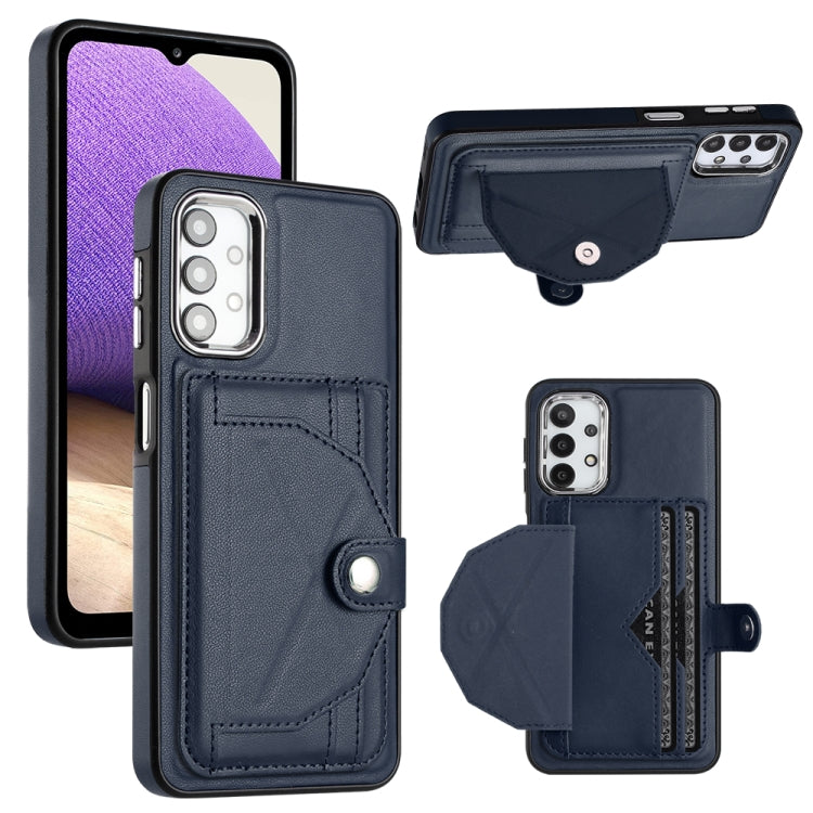Shockproof Leather Phone Case with Card Holder, For Samsung Galaxy A22 5G, For Samsung Galaxy S21 FE 5G, For Samsung Galaxy A32 4G, For Samsung Galaxy A72 4G / A72 5G, For Samsung Galaxy A52 4G / A52 5G, For Samsung Galaxy A12 4G / M12                 ...