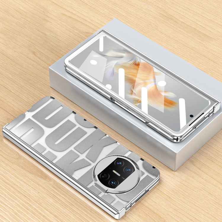 Integrated Electroplating Folding Phone Case with Hinge, For Huawei Mate X3