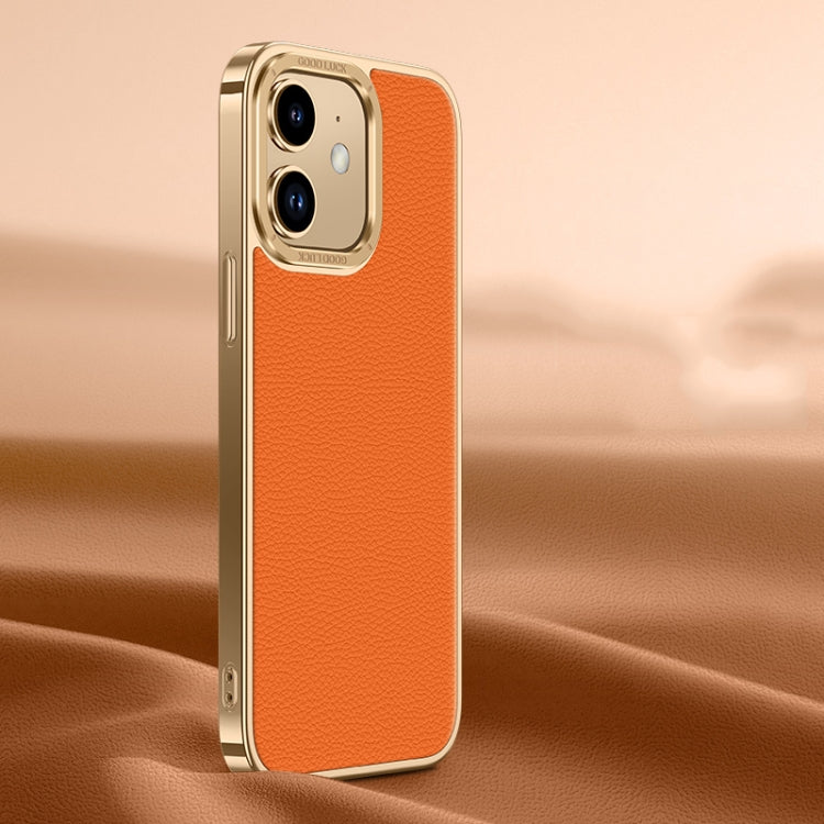 Litchi Texture Genuine Leather Phone Case