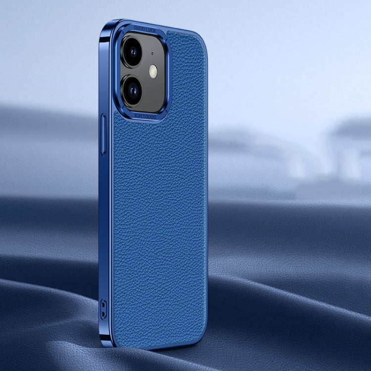 Litchi Texture Genuine Leather Phone Case