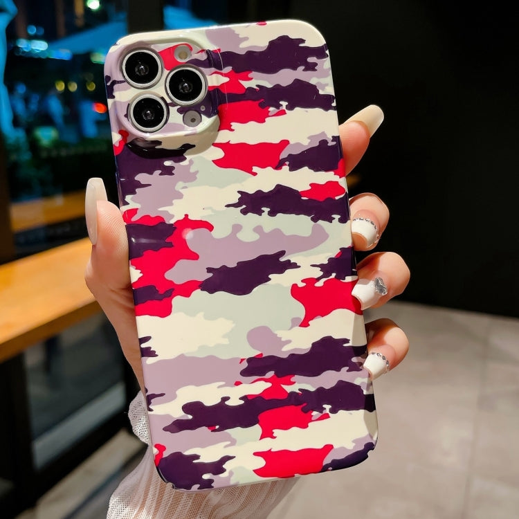 Precise Hole Camouflage Pattern PC Phone Case, For iPhone 15 Pro Max, For iPhone 15 Pro, For iPhone 15 Plus, For iPhone 15, For iPhone 14 Plus, For iPhone 14