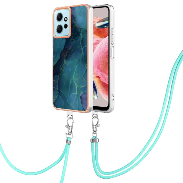 Electroplating Marble Dual-side IMD Phone Case with Lanyard, For Xiaomi Redmi Note 13 Pro+ 5G, For Xiaomi Redmi Note 13 Pro 5G Global, For Xiaomi 13T/13T Pro, For Xiaomi Poco F5 5G, For Xiaomi Poco F5 Pro 5G / Redmi K60, For Xiaomi Redmi Note 12S 4G   ...