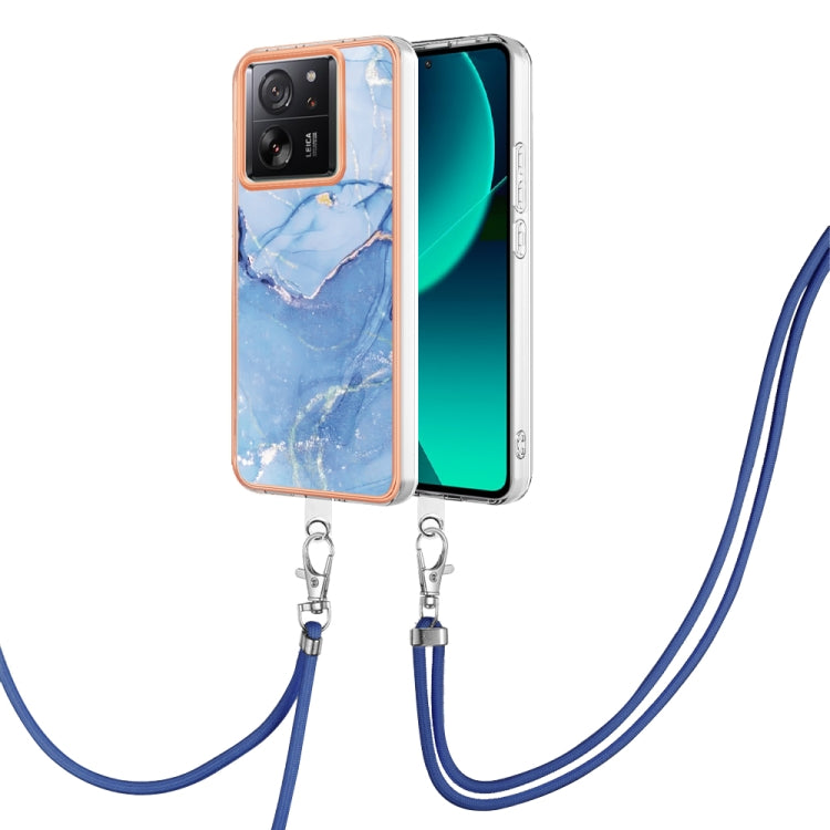Electroplating Marble Dual-side IMD Phone Case with Lanyard, For Xiaomi Redmi Note 13 Pro+ 5G, For Xiaomi Redmi Note 13 Pro 5G Global, For Xiaomi 13T/13T Pro, For Xiaomi Poco F5 5G, For Xiaomi Poco F5 Pro 5G / Redmi K60, For Xiaomi Redmi Note 12S 4G   ...