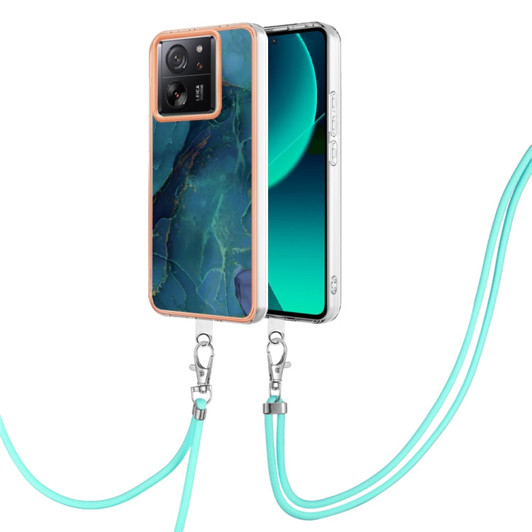 Electroplating Marble Dual-side IMD Phone Case with Lanyard, For Xiaomi Redmi Note 13 Pro+ 5G, For Xiaomi Redmi Note 13 Pro 5G Global, For Xiaomi 13T/13T Pro, For Xiaomi Poco F5 5G, For Xiaomi Poco F5 Pro 5G / Redmi K60, For Xiaomi Redmi Note 12S 4G   ...
