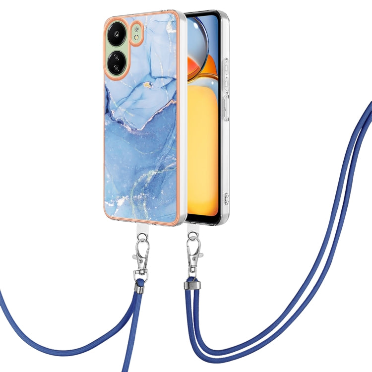 Electroplating Marble Dual-side IMD Phone Case with Lanyard, For Xiaomi Redmi Note 13 Pro 4G Global, For Xiaomi Poco M6 Pro 4G, For Xiaomi Redmi A3, For Xiaomi Redmi Note 13 4G Global, For Xiaomi Poco X6 Pro, For Xiaomi Redmi K70E                      ...