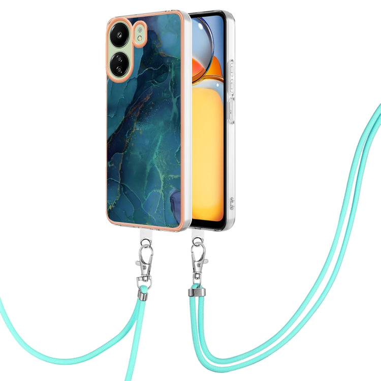 Electroplating Marble Dual-side IMD Phone Case with Lanyard, For Xiaomi Redmi Note 13 Pro 4G Global, For Xiaomi Poco M6 Pro 4G, For Xiaomi Redmi A3, For Xiaomi Redmi Note 13 4G Global, For Xiaomi Poco X6 Pro, For Xiaomi Redmi K70E                      ...