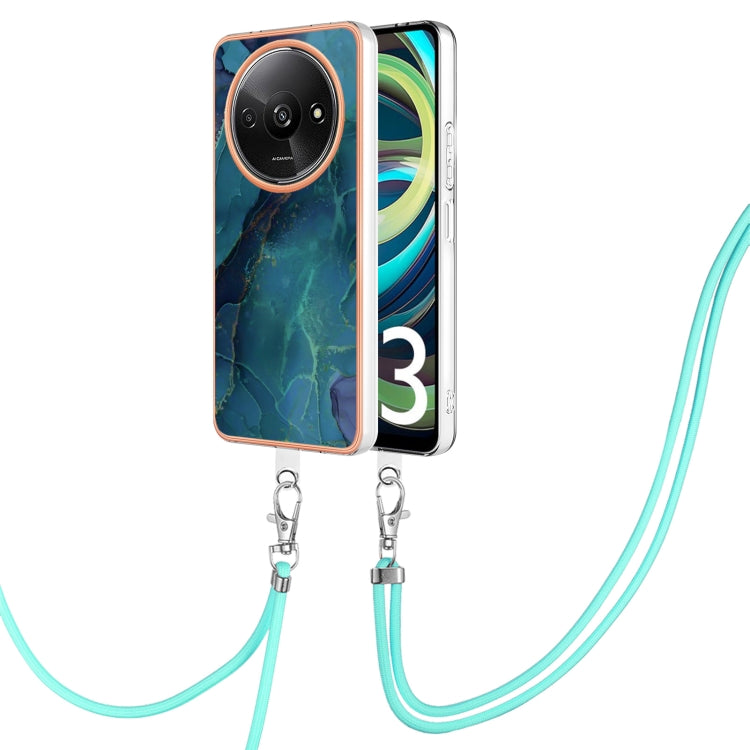 Electroplating Marble Dual-side IMD Phone Case with Lanyard, For Xiaomi Redmi Note 13 Pro 4G Global, For Xiaomi Poco M6 Pro 4G, For Xiaomi Redmi A3, For Xiaomi Redmi Note 13 4G Global, For Xiaomi Poco X6 Pro, For Xiaomi Redmi K70E                      ...