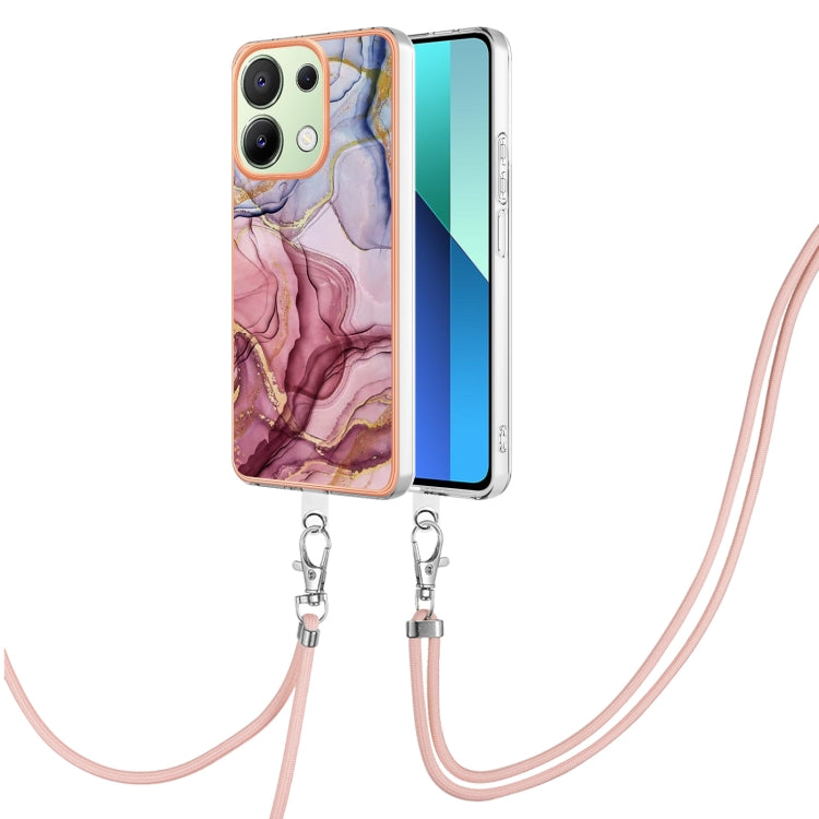 Electroplating Marble Dual-side IMD Phone Case with Lanyard, For Xiaomi Redmi Note 13 Pro 4G Global, For Xiaomi Poco M6 Pro 4G, For Xiaomi Redmi A3, For Xiaomi Redmi Note 13 4G Global, For Xiaomi Poco X6 Pro, For Xiaomi Redmi K70E                      ...