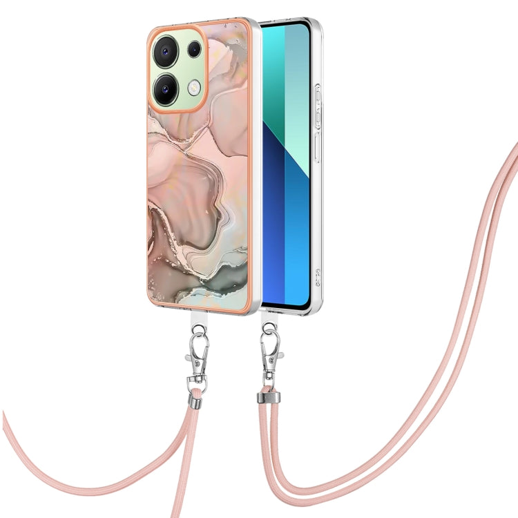 Electroplating Marble Dual-side IMD Phone Case with Lanyard, For Xiaomi Redmi Note 13 Pro 4G Global, For Xiaomi Poco M6 Pro 4G, For Xiaomi Redmi A3, For Xiaomi Redmi Note 13 4G Global, For Xiaomi Poco X6 Pro, For Xiaomi Redmi K70E                      ...