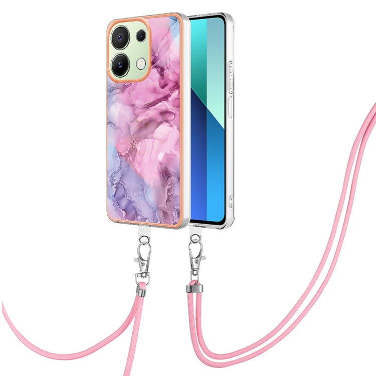 Electroplating Marble Dual-side IMD Phone Case with Lanyard, For Xiaomi Redmi Note 13 Pro 4G Global, For Xiaomi Poco M6 Pro 4G, For Xiaomi Redmi A3, For Xiaomi Redmi Note 13 4G Global, For Xiaomi Poco X6 Pro, For Xiaomi Redmi K70E                      ...