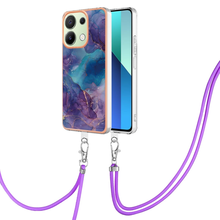 Electroplating Marble Dual-side IMD Phone Case with Lanyard, For Xiaomi Redmi Note 13 Pro 4G Global, For Xiaomi Poco M6 Pro 4G, For Xiaomi Redmi A3, For Xiaomi Redmi Note 13 4G Global, For Xiaomi Poco X6 Pro, For Xiaomi Redmi K70E                      ...