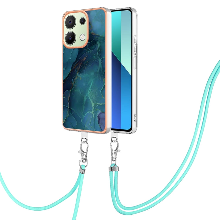Electroplating Marble Dual-side IMD Phone Case with Lanyard, For Xiaomi Redmi Note 13 Pro 4G Global, For Xiaomi Poco M6 Pro 4G, For Xiaomi Redmi A3, For Xiaomi Redmi Note 13 4G Global, For Xiaomi Poco X6 Pro, For Xiaomi Redmi K70E                      ...
