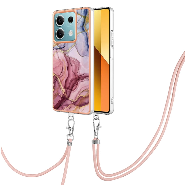 Electroplating Marble Dual-side IMD Phone Case with Lanyard, For Xiaomi Redmi Note 13 Pro 4G Global, For Xiaomi Poco M6 Pro 4G, For Xiaomi Redmi A3, For Xiaomi Redmi Note 13 4G Global, For Xiaomi Poco X6 Pro, For Xiaomi Redmi K70E                      ...