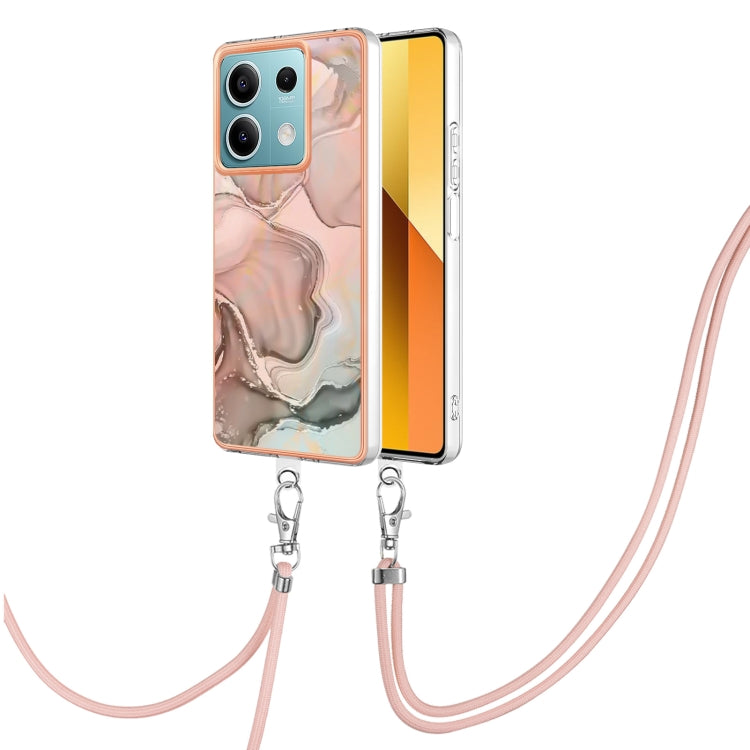 Electroplating Marble Dual-side IMD Phone Case with Lanyard, For Xiaomi Redmi Note 13 Pro 4G Global, For Xiaomi Poco M6 Pro 4G, For Xiaomi Redmi A3, For Xiaomi Redmi Note 13 4G Global, For Xiaomi Poco X6 Pro, For Xiaomi Redmi K70E                      ...