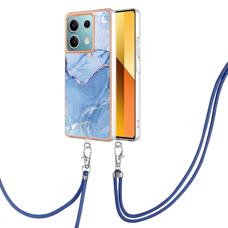 Electroplating Marble Dual-side IMD Phone Case with Lanyard, For Xiaomi Redmi Note 13 Pro 4G Global, For Xiaomi Poco M6 Pro 4G, For Xiaomi Redmi A3, For Xiaomi Redmi Note 13 4G Global, For Xiaomi Poco X6 Pro, For Xiaomi Redmi K70E                      ...