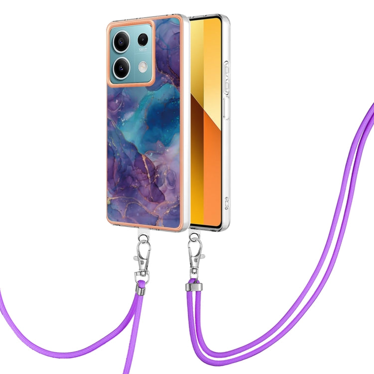 Electroplating Marble Dual-side IMD Phone Case with Lanyard, For Xiaomi Redmi Note 13 Pro 4G Global, For Xiaomi Poco M6 Pro 4G, For Xiaomi Redmi A3, For Xiaomi Redmi Note 13 4G Global, For Xiaomi Poco X6 Pro, For Xiaomi Redmi K70E                      ...