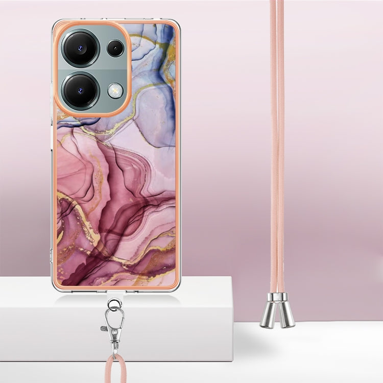 Electroplating Marble Dual-side IMD Phone Case with Lanyard, For Xiaomi Redmi Note 13 Pro 4G Global, For Xiaomi Poco M6 Pro 4G, For Xiaomi Redmi A3, For Xiaomi Redmi Note 13 4G Global, For Xiaomi Poco X6 Pro, For Xiaomi Redmi K70E                      ...