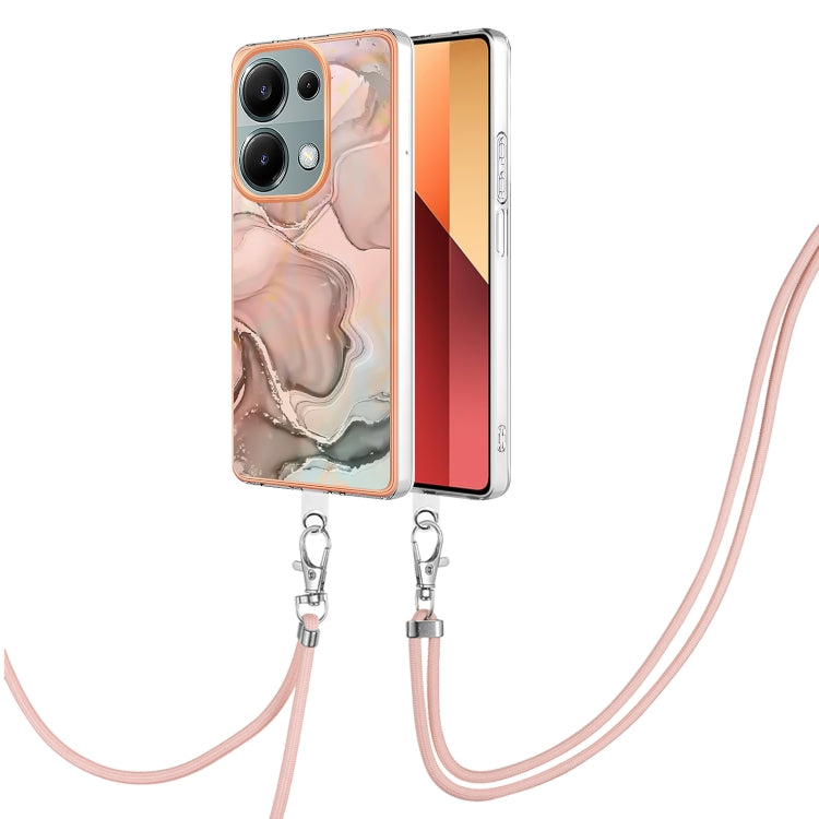 Electroplating Marble Dual-side IMD Phone Case with Lanyard, For Xiaomi Redmi Note 13 Pro 4G Global, For Xiaomi Poco M6 Pro 4G, For Xiaomi Redmi A3, For Xiaomi Redmi Note 13 4G Global, For Xiaomi Poco X6 Pro, For Xiaomi Redmi K70E                      ...