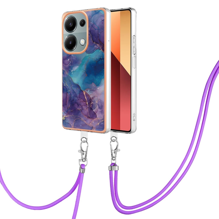 Electroplating Marble Dual-side IMD Phone Case with Lanyard, For Xiaomi Redmi Note 13 Pro 4G Global, For Xiaomi Poco M6 Pro 4G, For Xiaomi Redmi A3, For Xiaomi Redmi Note 13 4G Global, For Xiaomi Poco X6 Pro, For Xiaomi Redmi K70E                      ...