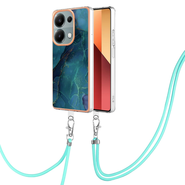 Electroplating Marble Dual-side IMD Phone Case with Lanyard, For Xiaomi Redmi Note 13 Pro 4G Global, For Xiaomi Poco M6 Pro 4G, For Xiaomi Redmi A3, For Xiaomi Redmi Note 13 4G Global, For Xiaomi Poco X6 Pro, For Xiaomi Redmi K70E                      ...
