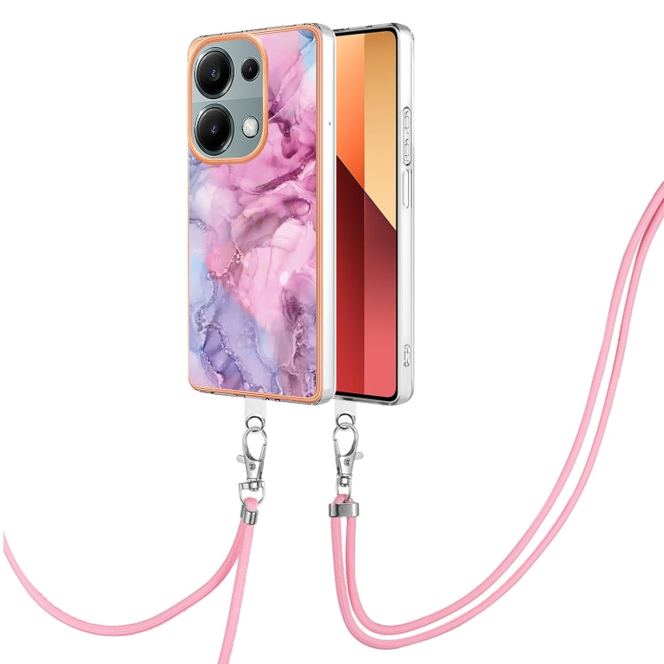 Electroplating Marble Dual-side IMD Phone Case with Lanyard, For Xiaomi Redmi Note 13 Pro 4G Global, For Xiaomi Poco M6 Pro 4G, For Xiaomi Redmi A3, For Xiaomi Redmi Note 13 4G Global, For Xiaomi Poco X6 Pro, For Xiaomi Redmi K70E                      ...