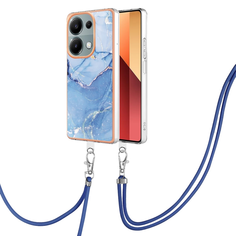 Electroplating Marble Dual-side IMD Phone Case with Lanyard, For Xiaomi Redmi Note 13 Pro 4G Global, For Xiaomi Poco M6 Pro 4G, For Xiaomi Redmi A3, For Xiaomi Redmi Note 13 4G Global, For Xiaomi Poco X6 Pro, For Xiaomi Redmi K70E                      ...