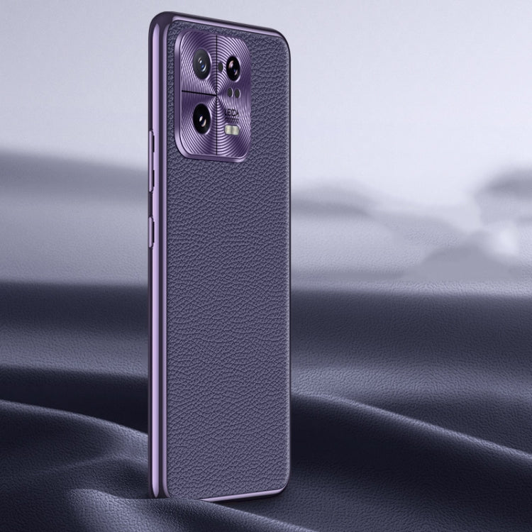 Litchi Texture Genuine Leather Phone Case, For Xiaomi Redmi K60 Ultra, For Xiaomi 13 Ultra, For Xiaomi Redmi K60 Pro, For Xiaomi Redmi K60, For Xiaomi 13 Pro, For Xiaomi 13