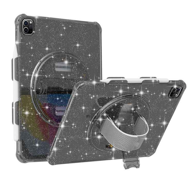 Terminator Shockproof Glitter Powder Tablet Case with Grip Strap