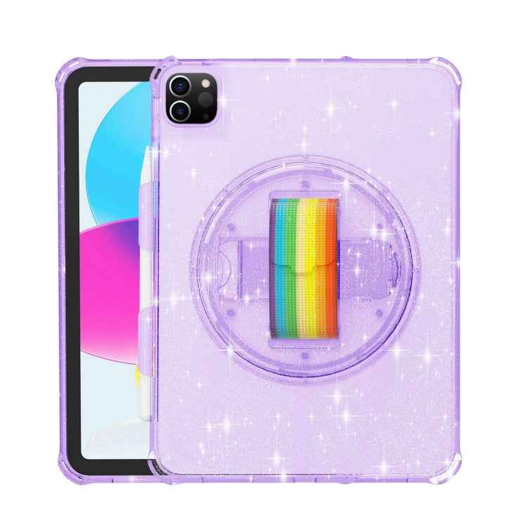 Terminator Shockproof Glitter Powder Tablet Case with Grip Strap