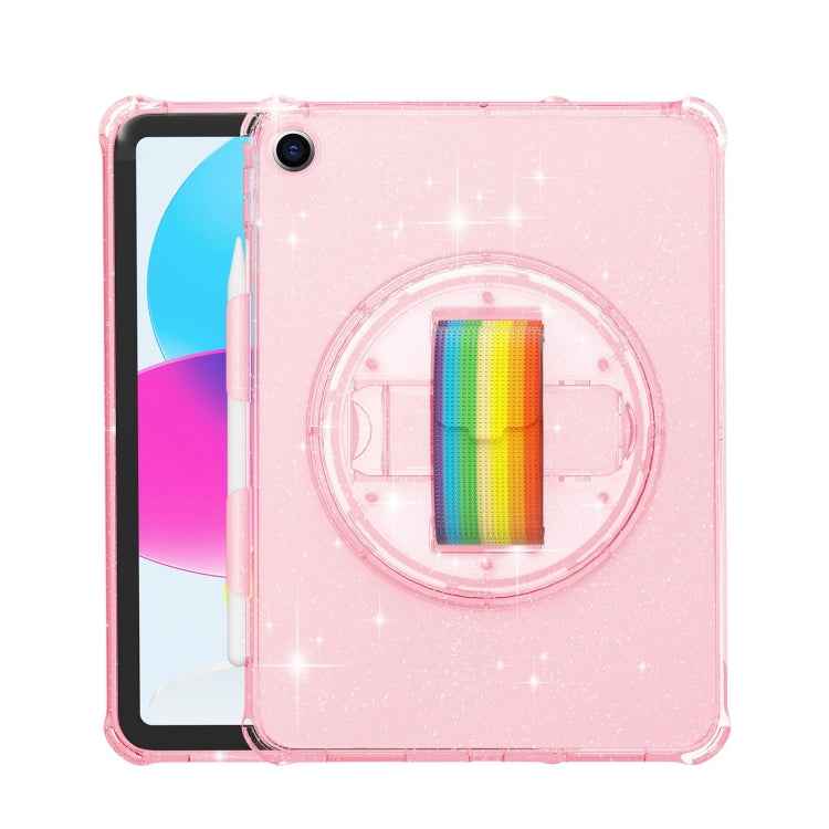 Terminator Shockproof Glitter Powder Tablet Case with Grip Strap