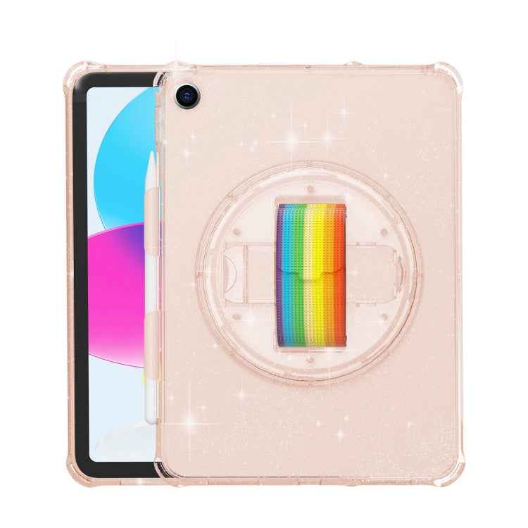 Terminator Shockproof Glitter Powder Tablet Case with Grip Strap