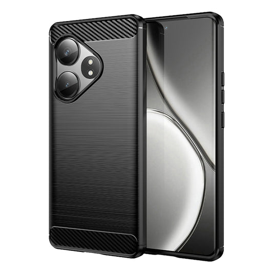 Carbon Fiber Brushed Texture TPU Phone Case