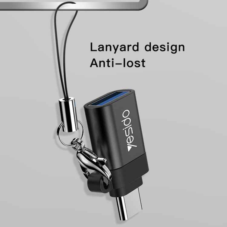 OTG Mini Connector Adapter with Keychain, Yesido GS06 Type-C to USB 3.0, Yesido GS07 Micro USB to USB 2.0